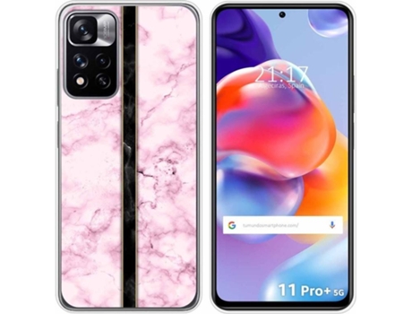 Carcasa para Xiaomi Redmi Note 11 Pro+ Plus 5G TUMUNDOSMARTPHONE Dibujos Mármol 04 Multicolor
