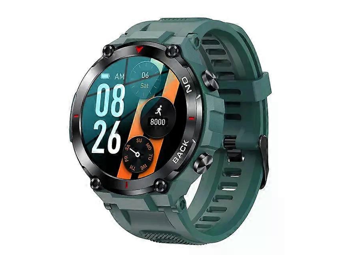 Reloj inteligente militar con GPS para adultos, pantalla HD de 360°, monitor de frecuencia cardíaca, IP68, resistente al agua, deportivo, compatible con Android e iOS K37 LY Ebike