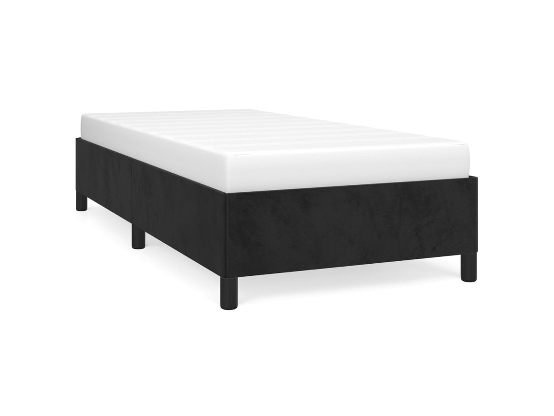 Maison Exclusive - Estructura De Cama Sin Colchón Terciopelo Negro 80x200 Cm