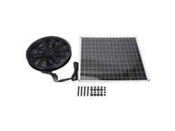 Ventilador Extractor Solar Impermeable De Alta Velocidad De 20 W Y 16 V Para Gallineros E Invernaderos.