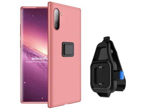 Funda Samsung Note 10 Slim Armor 360º con Soporte para la Cintura Rosa