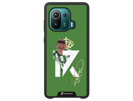 Funda Móvil Global Oficial Real Betis Fc para Xiaomi Mi 11 Pro Global PHONECASES3D Piel Sintética Negro