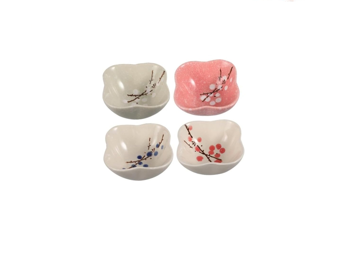 Plato con forma de flor - Juego de 4 MEOIRUERY