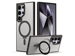 Nuevo Modelo De Funda Fulcrum Para Samsung S25, Con Carcasa Magnética Magsafe Anticaídas Y Esmerilada Para Galaxy S25 Ultra (negro)