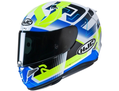 Casco HJC RPHA 11 Nectus Color Blanco-azul-amarillo fluor Talla L