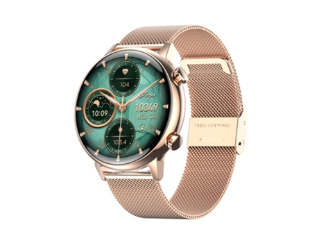 Reloj Inteligente, Monitoreo de Salud Deportes, IP67 a Prueba de Agua, Dorado VEANXIN