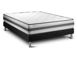 Set Somier Vital Power Recuperador 130 X 200 Cm Negro