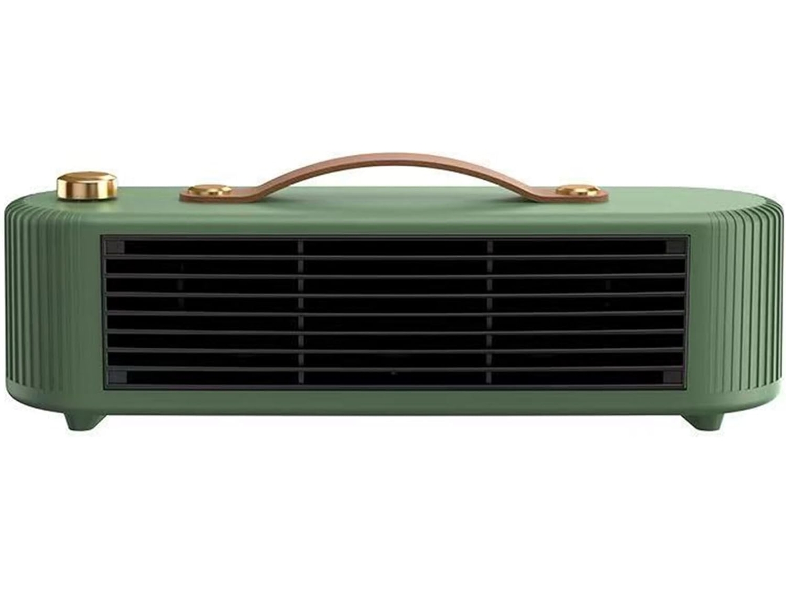 Calentador de aire de sobremesa de alta potencia, calentador eléctrico doméstico de cerámica PTC Sfushos (verde esmeralda, estándar europeo, 220 V)