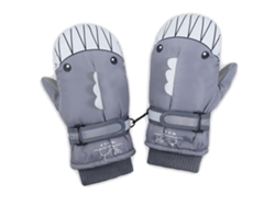 Guantes de esquí para niños con bonitos estampados, cálidos y resistentes al viento para niños de 6 a 12 años, ideales para ciclismo al aire libre.
