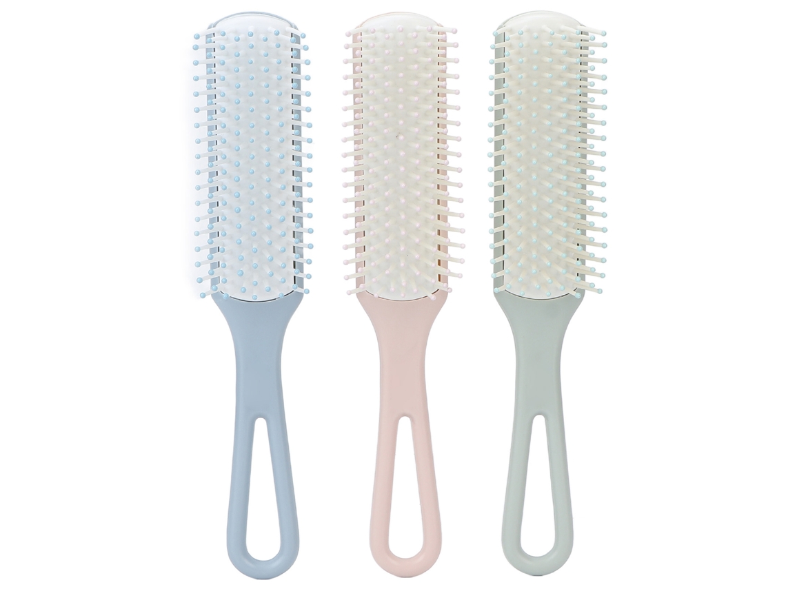 Kit De 3 Pentes E Pentes Para Cabelo Com Alças Confortáveis, Diferentes Cores, Ferramenta Para Pentear E Modelar Cabelo Fácil