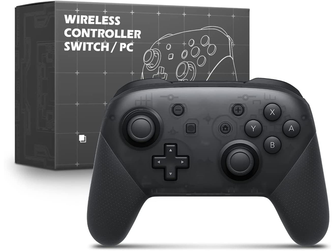 Controlador Bluetooth para Switch Pro Controller Gamepad inalámbrico con cable USB para PC con batería recargable de 600 Mah 6 Fácil de configurar YIZHOOD