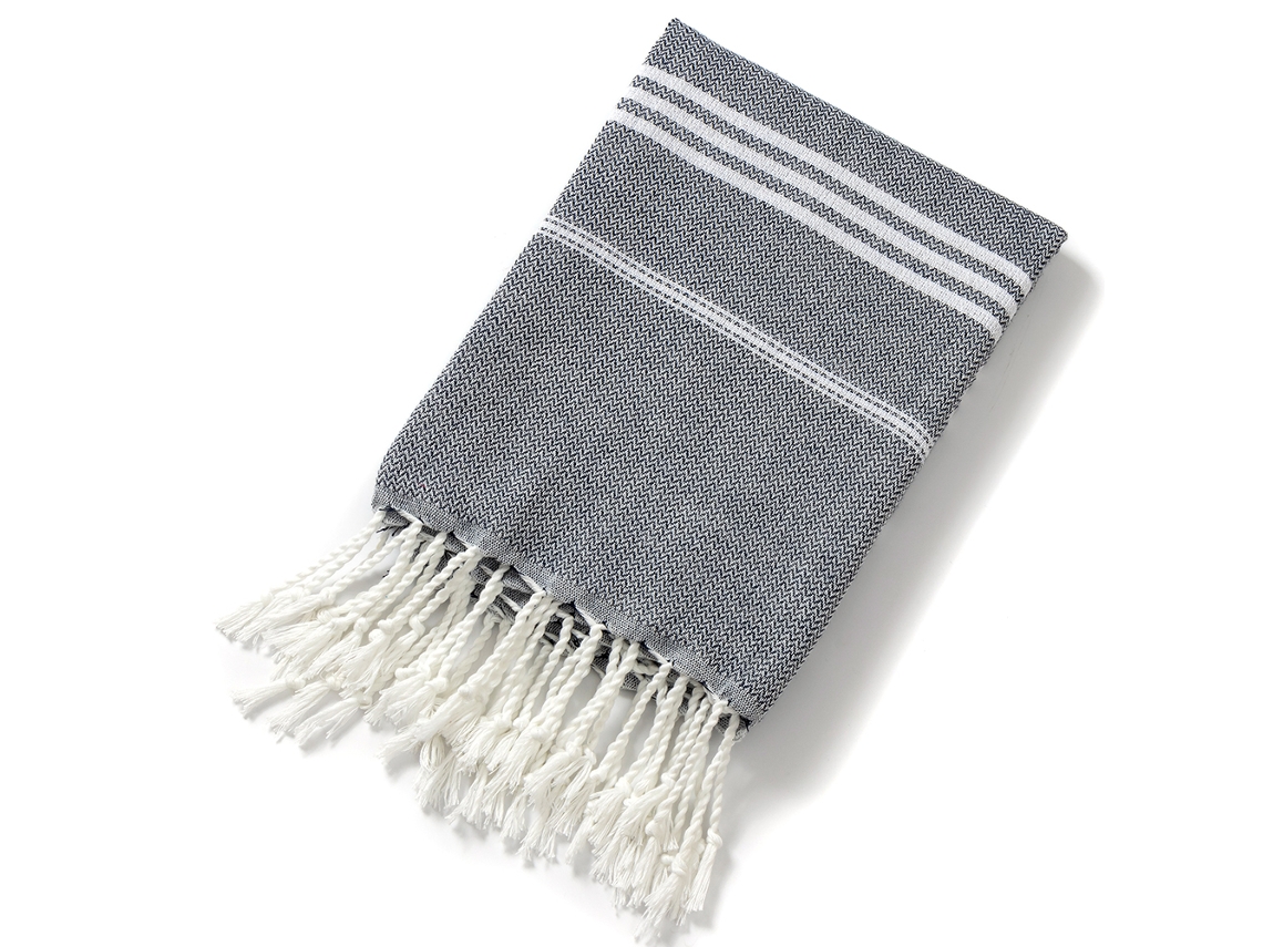 Juego De Toallas De Baño Con Borlas De Terciopelo Turco Natural Absorbente Con Temática Navideña (negro), 3 Piezas