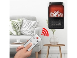 Calentador eléctrico portátil de cerámica de 400 W, enchufable, con ventilador y termostato Mdug