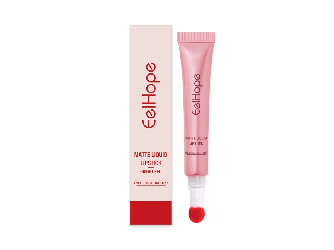 Labial líquido mate en rojo brillante