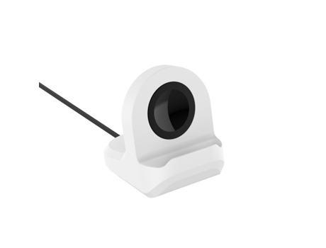 Soporte de carga universal de silicona para Samsung Galaxy Watch4 Classic / Galaxy Watch4 sin cable de carga (blanco)