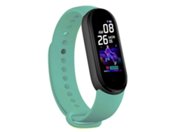 IWEAR Sm6 Pulsera Inteligente Fitness Tracker Ip67 con Monitor De Rh Y Presión Arterial/Social/Sueño Verde