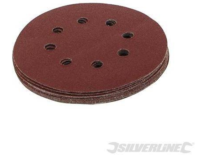 Conjunto de Discos de Lija Autoadherentes SILVERLINE 479349 - 10 piezas