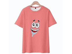 2026-camiseta Manga Corta Casual Estrella Pastel Dibujos Animados Para Niños Y Adultos Talla Grande Playa