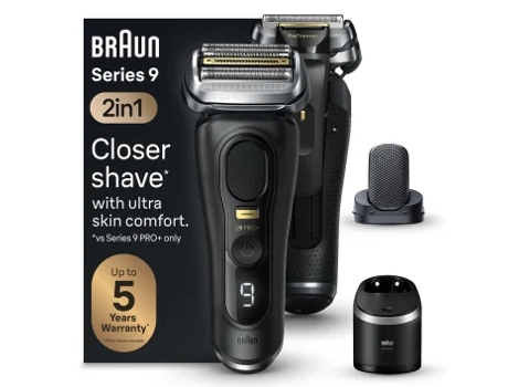 BRAUN Series 9 Pro 9590cc Wet & Dry Máquina de afeitar de láminas Recortadora Negro