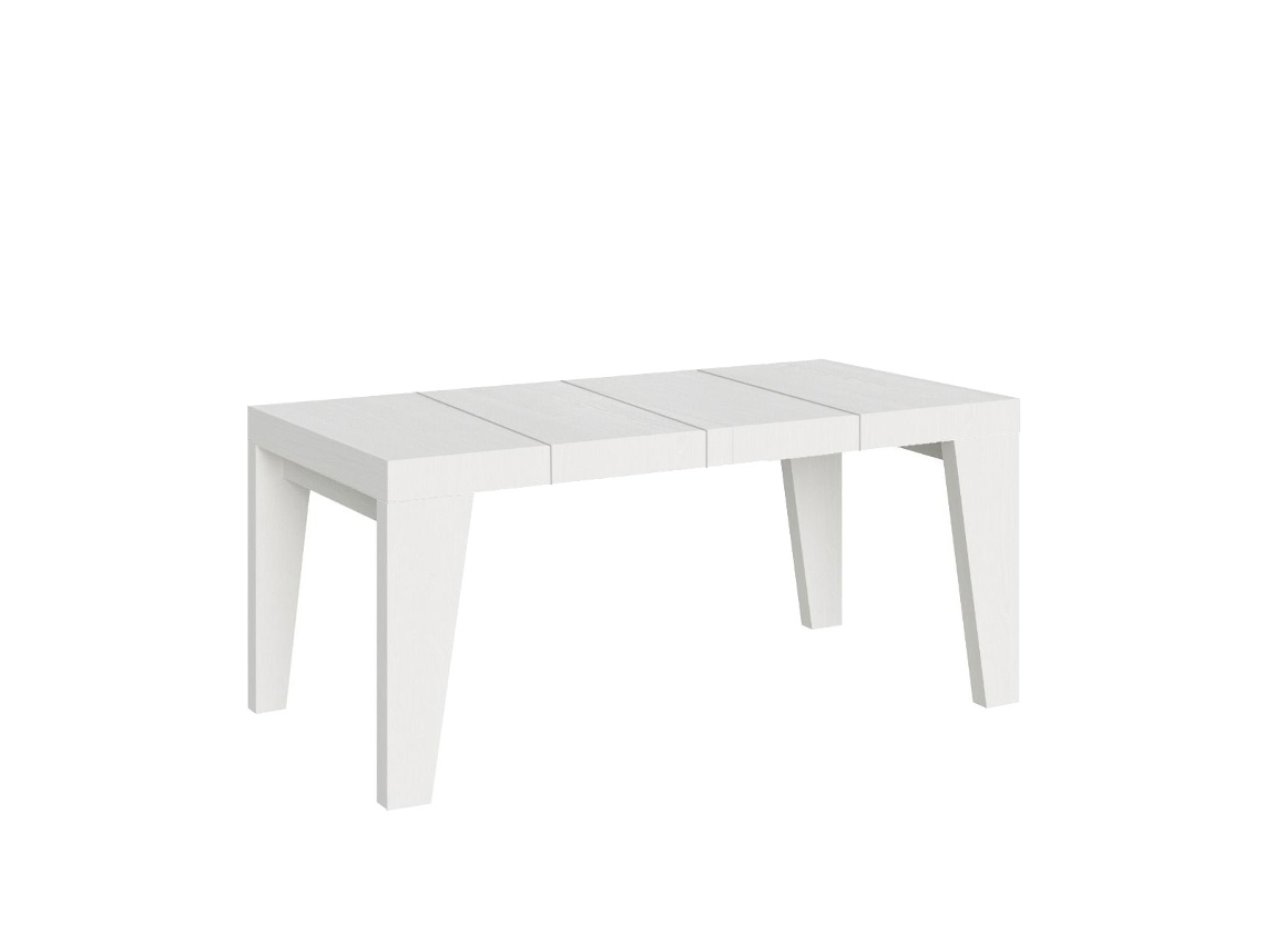 Mesa extensible 90x90/246 cm Naxy Premium Fresno Blanco ITAMOBY