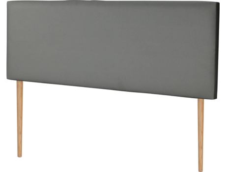 Cabecero DHOME Tapizado (Gris - Polipiel - 150 x 5 x 105 cm)