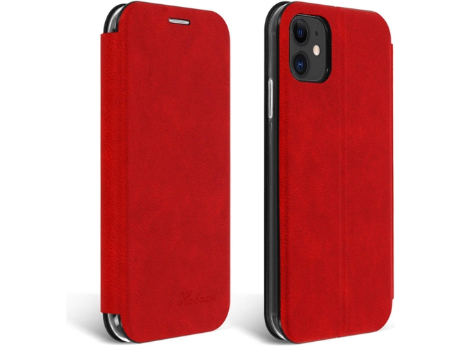 Funda iPhone 11 AVIZAR Piel Rojo