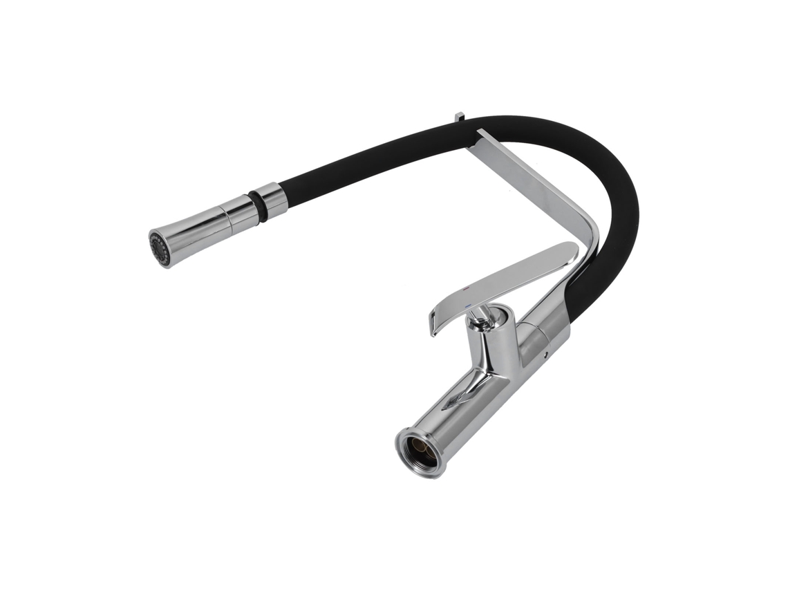 Grifo de cocina giratorio retráctil de 360° G1/2 con mezclador de agua fría y caliente