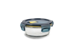 Fiambrera de Cristal Azul QUID Astral 400 Ml 14 X 14 X 6 Cm