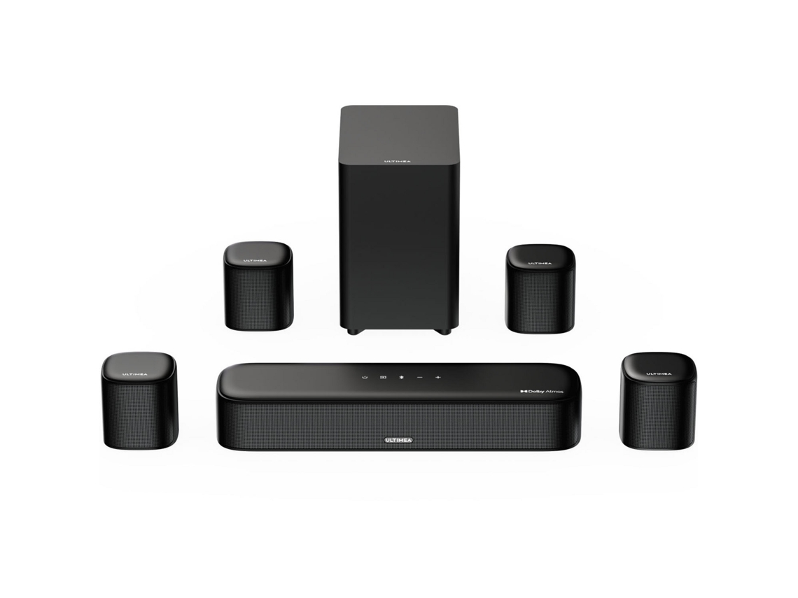 Barra de sonido ULTIMEA Aura A40 (7.1 canales – 4 altavoces de sonido envolvente – Subwoofer de 4'' – Bluetooth – Negro)