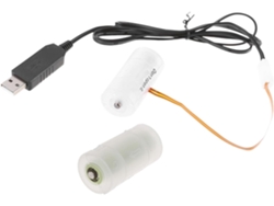 Cable De Repuesto Para Eliminadores De Baterías Usb Lr14c De 3 V, 2 Piezas, 1 5