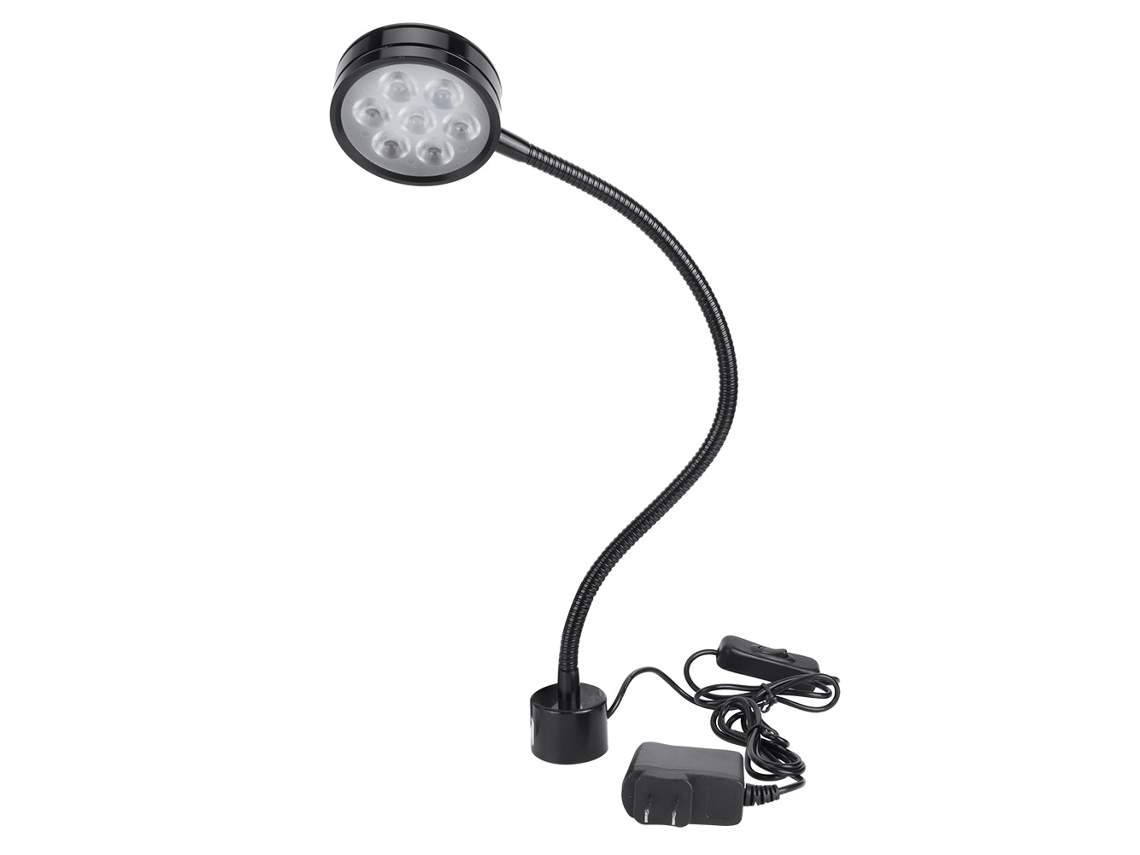 2026-lámpara De Escritorio Led 7w Con Cuello Flexible Y Base Magnética Redonda Para Trabajo