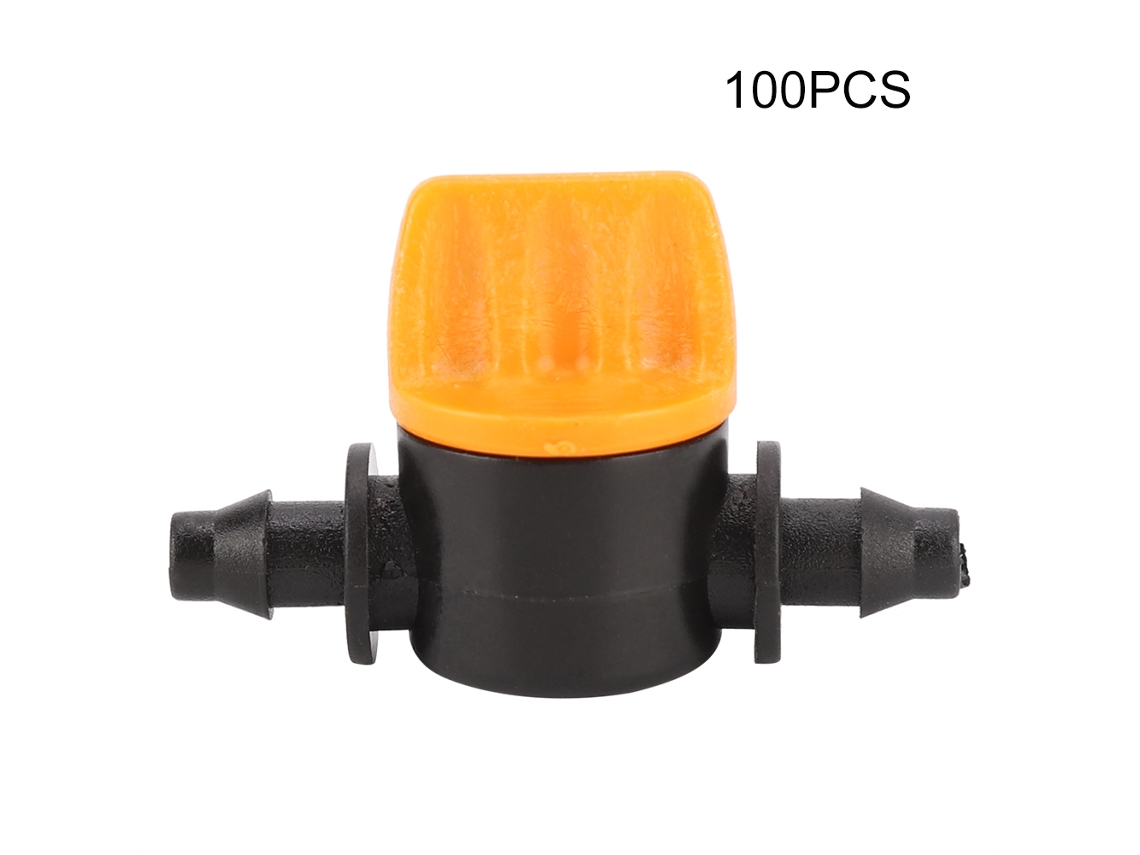 100 Conectores Rectos De 2 Vías Para Mangueras De Pvc De 4/7 Para Riego De Jardines.
