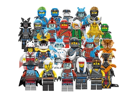 Figura de Acción Ninjago Mini Kai Jay Sensei Wu - 24 Piezas (Idade Mínima Recomendada: 6 anos)