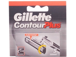 Recargas Láminas de Afeitar GILLETTE Contour Plus Cargador 5 Unidades