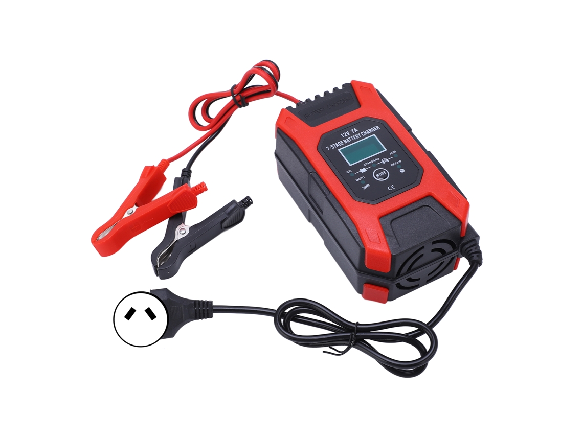 Cargador De Batería Inteligente De 7 Etapas Y 12 V 7 A Para Vehículos Automotores Con Kit De Reparación