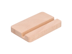 Soporte de madera para teléfono móvil, compacto, duradero, universal, sencillo y elegante para el hogar y la oficina.