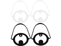 Juego de 4 posavasos antideslizantes de silicona, blanco y negro, Slowmoose
