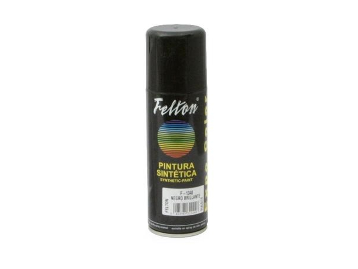 Spray pintura negro brillante 200ml