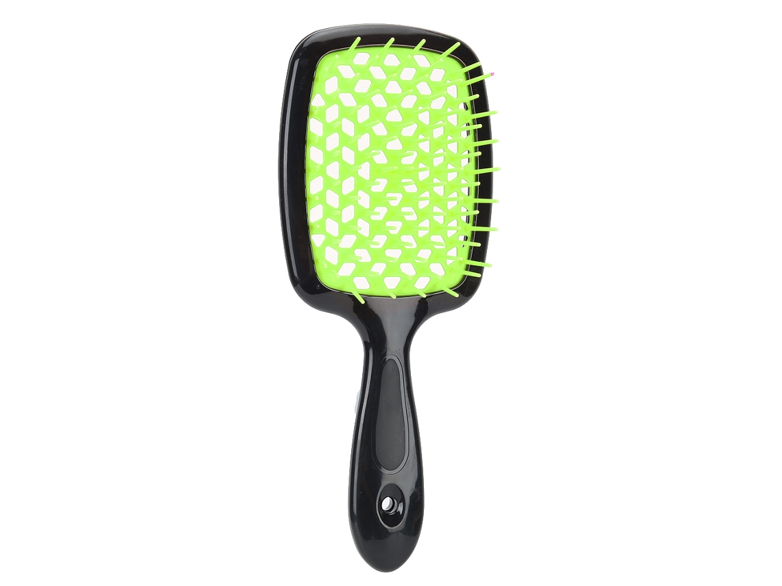 Peine Antiestático Para El Cabello Peine De Masaje Del Cuero Cabelludo Portátil Herramienta De Estilismo Para Viajes Color Verde