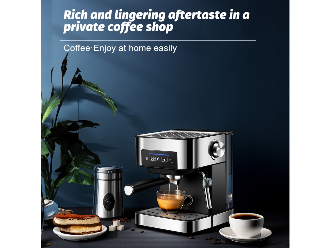 Cafetera espresso de 20 bares con vaporizador de leche