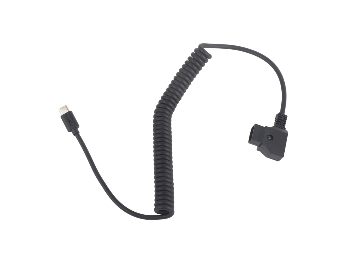 Cable De Alimentación Flexible Usb C A D Tap Bobinado Para Batería V Mount