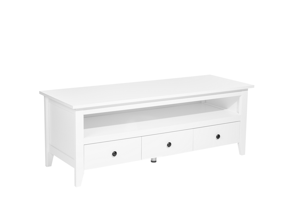 Mueble TV BELIANI Berkeley de MDF Blanco 137x50x50