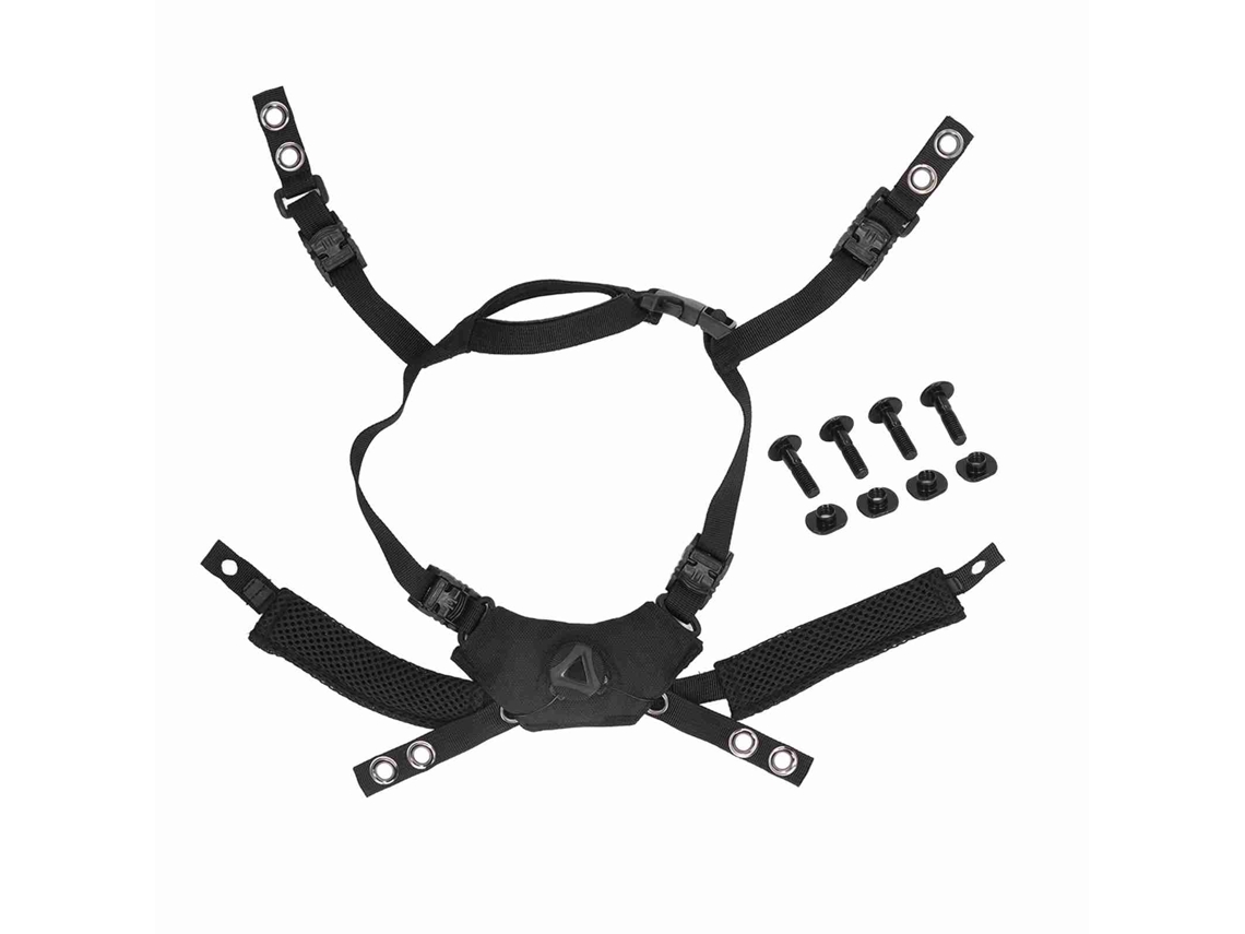 2026-sistema De Suspensión Con Dial Ajustable Y Correa De Barbilla Para Casco Fast Mich Wendy Negro
