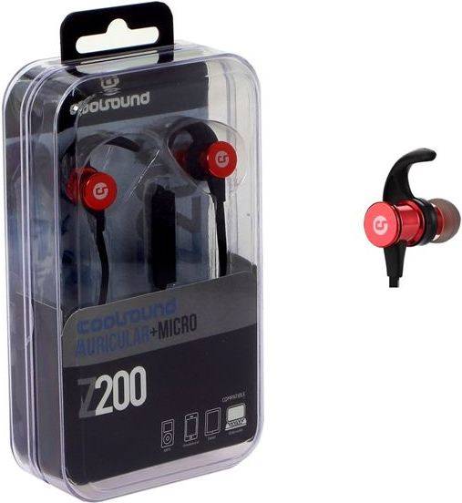 Auriculares con Cable COOLSOUND Z200 (In Ear - Micrófono - Rojo)