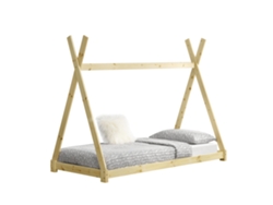 Estructura de Cama Infantil [EN.CASA] (Beige - Madera - 90x200 cm)