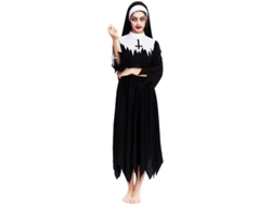 Disfraz de Monja Zombie túnica con picos para mujer