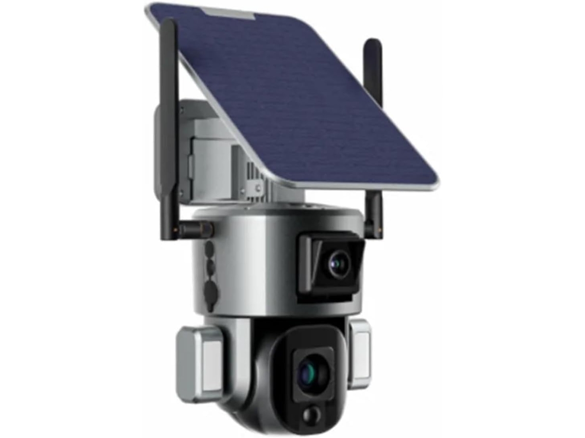 Cámara De Seguridad Doméstica 4k Wifi/4g Sim Cámara Solar Inalámbrica Dual