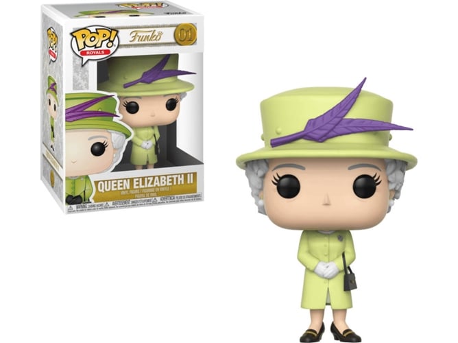 Figura coleccionable de ación FUNKO Pop! Vinyl: Queen Elizabeth II (Green Suit)