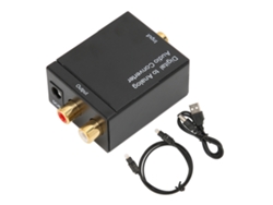 Convertidor Óptico Digital A Analógico Rca Profesional Para Cine En Casa Con Cables Incluidos.