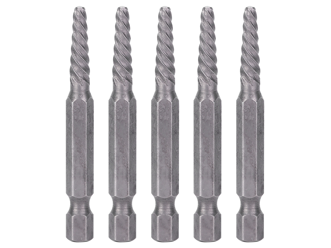 5 Extractores De Tornillos Rotos De 61 Mm Con Llave Hexagonal, Herramienta Eléctrica De Extracción